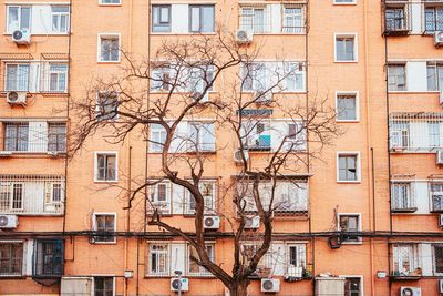 Low angle view of residential building