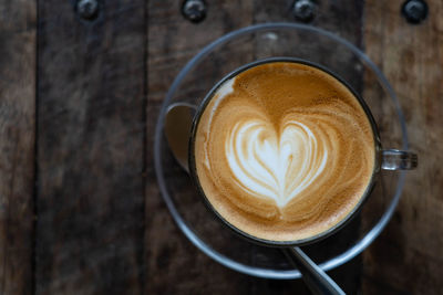 Close-up of coffee on table