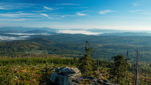 Scenic view of landscape against sky