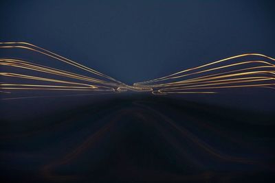 Low angle view of illuminated building