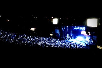 Crowd at music concert