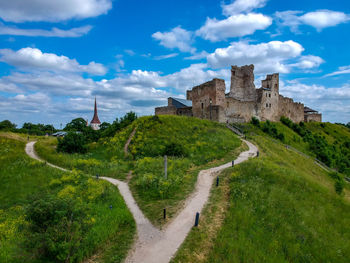 Panoramic view of historical building against sky