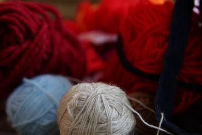 Close-up of ball of wool 
