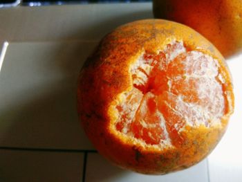 Close-up of apple on table