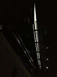 Low angle view of illuminated built structure