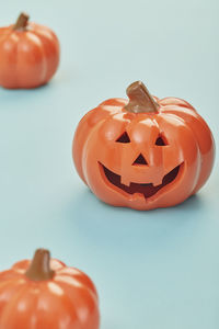 Close-up of pumpkin on table