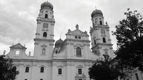 Low angle view of church against sky