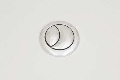 Directly below shot of electric lamp against white background