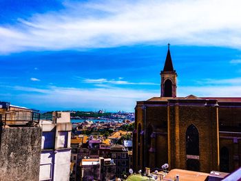 View of church against cloudy sky