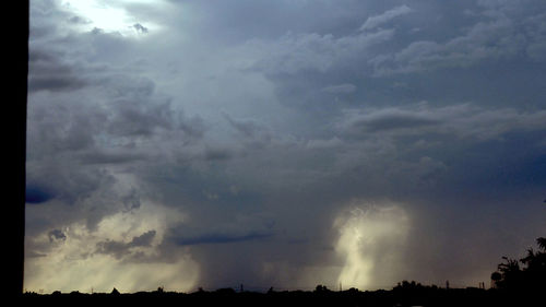 Low angle view of cloudy sky