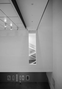 Illuminated building interior