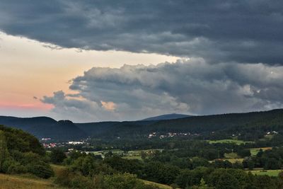 Scenic view of landscape against sky