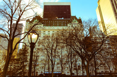 Low angle view of buildings against sky