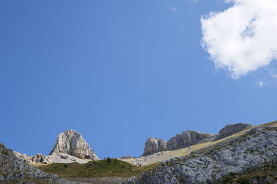 Peaks in aisa valley in huesca province, pyrenees in spain.