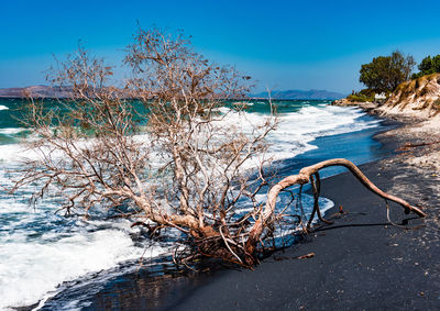Scenic view of frozen lake against sky