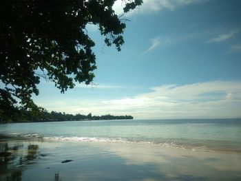 Scenic view of sea against sky