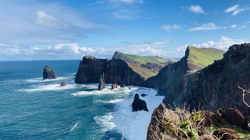 Panoramic view of sea against sky