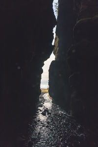 Rock formations in water