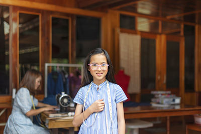 Portrait of smiling girl