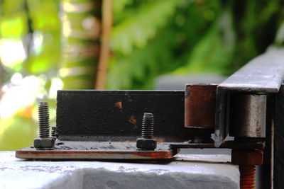 Close-up of rusty metal