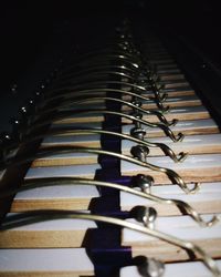 Close-up of piano keys