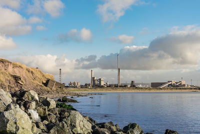 Panoramic view of sea against sky