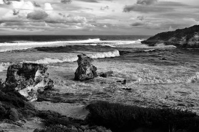 Scenic view of sea against sky