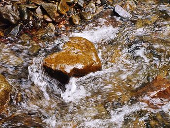 Stream flowing through rocks