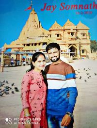 Young couple standing outdoors