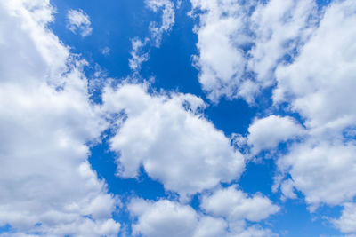 Low angle view of clouds in sky