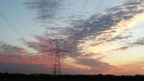 Sunset over landscape