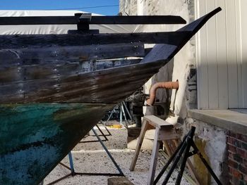 Man on boat in sea