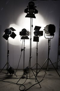 Lighting equipment in studio