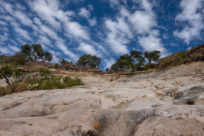 Scenic view of rocky mountains against sky