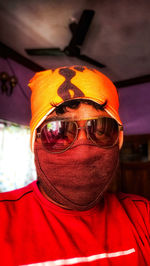 Portrait of man wearing sunglasses