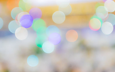 Defocused lights