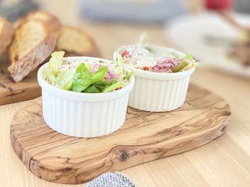 Close-up of food on table