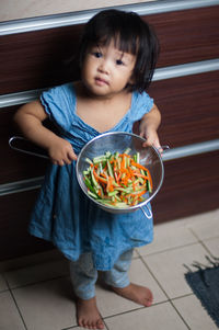 Boy eating food