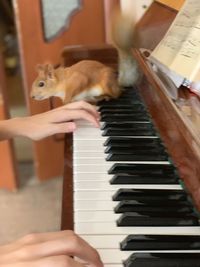 Man playing piano