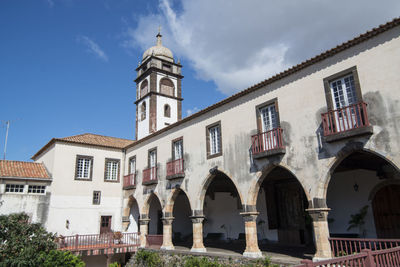 Low angle view of historic building against sky