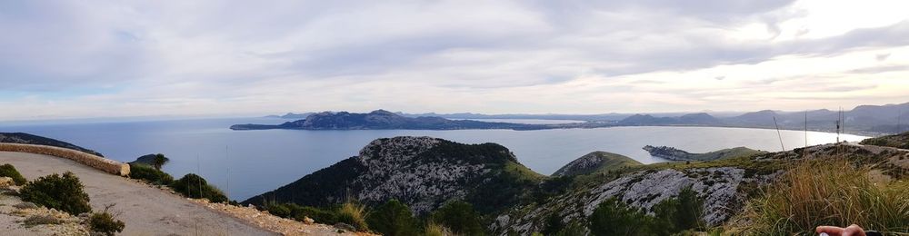 Panoramic view of sea against sky