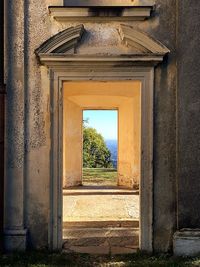 Entrance of old building