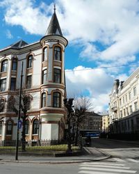 View of building against cloudy sky