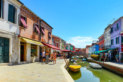 Boats in canal