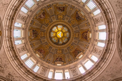 Low angle view of dome of building