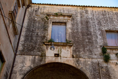 Low angle view of old building