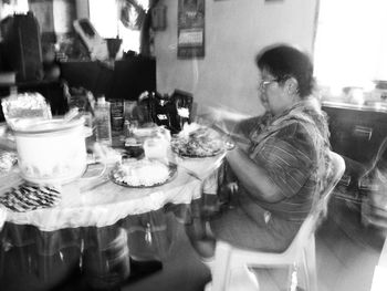 View of food on table in restaurant