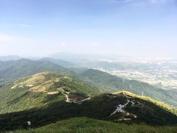 Scenic view of landscape against sky