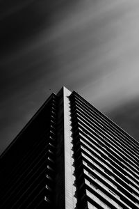 Low angle view of modern building against sky