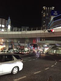 City street at night